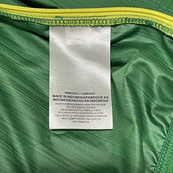 Oregon Ducks Jacket Mens XL Green Nike Sideline 1/4 Zip Coach Lightweight Vented - Picture 6 of 15
